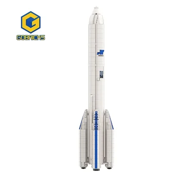 Gobricks MOC 1:110 Saturn V Масштаб Arianespace Arianeal 6 Ракетных Строительных Блоков Комплект Для Исследования Космического Спутника Кирпичи Игрушки