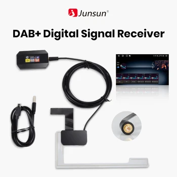 Автомобильное радио Junsun DAB + Адаптер с усиленной антенной для автомобильной стереосистемы Android 8/9/10/11 Автомобильные Аксессуары