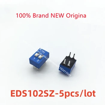 5 шт./лот EDS102SZ импортирован из dip-переключателя с 2 цифрами и провинции Тайвань ECE с плоским переключателем на 100 емкостей с 2 цифрами.
