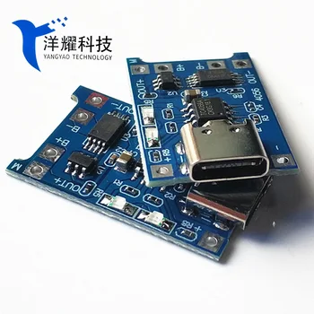 Модуль Зарядного Устройства для Литиевой Батареи Type-c/Micro/Mini USB 5V 1A 18650 TP4056 Зарядная Плата С защитой Двойных Функций 1A Li-ion