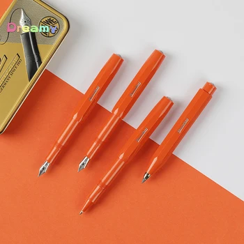 Перьевая ручка Kaweco SKYLINE SPORT Fox Оранжевая, каждая ручка изготовлена из высококачественного красочного пластика и компактна в закрытом виде