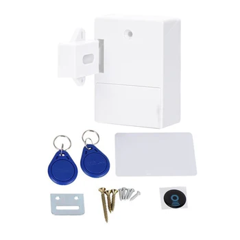 RFID Электронный замок шкафа, электронный замок, интеллектуальный датчик RFID-замка, электронный замок шкафа для шкафов, скрытый замок DIY