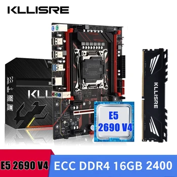 Kllisre kit xeon X99 Материнская плата комбинированная LGA 2011-3 E5 2690 V4 Процессор 16 ГБ 2400 МГц DDR4 ECC Память