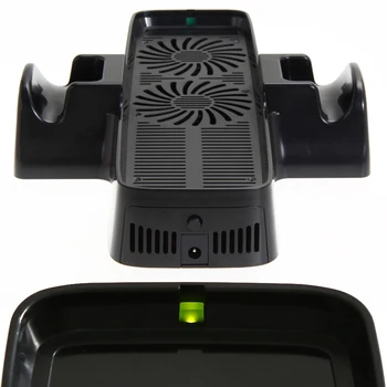 Кронштейн вентилятора охлаждения с двойной док-станцией, аксессуары для корпуса вентилятора охлаждения для игрового контроллера XBOX 360