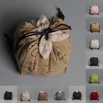 Утолщенная хлопковая сумка для хранения, дорожная сумка, Тайваньская тканевая сумка, чайный сервиз, чайник, тканевая сумка для чайных чашек, тканевая сумка для чайника, тканевая сумка для чайника, многофункциональная