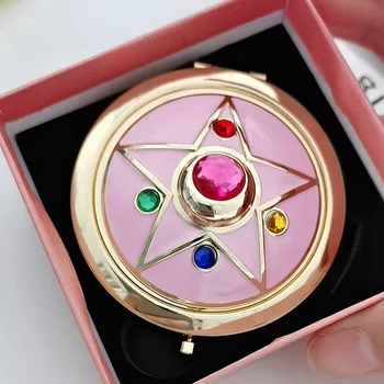 ЗЕРКАЛО Складное Sailor Moon R Moonlight Memory Series Crystal Star Case Косметический Макияж Для Путешествий Sailor Moon Принадлежности Для Косплея