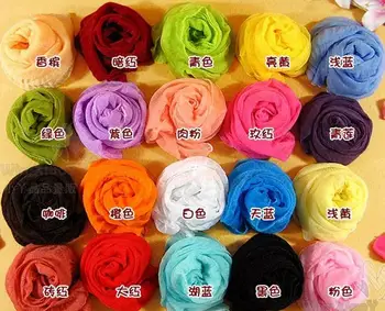 1000 шт./лот женский весенний модный дешевый шелковый шарф карамельного цвета в подарок