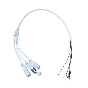 Кнопка сброса сети Сетевой кабель LAN для модуля платы IP-камеры DC 2,1 мм * 5,5 мм штекер RJ45 медная линия 0,7 м