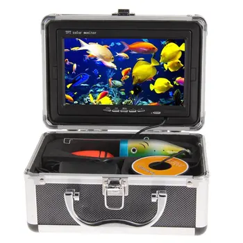 7-дюймовый цветной экран Эхолот Подводная видеокамера ВИДЕОНАБЛЮДЕНИЯ Система контроля дайвинга Поддержка видеорегистратора 30 м кабель 12 шт. светодиоды