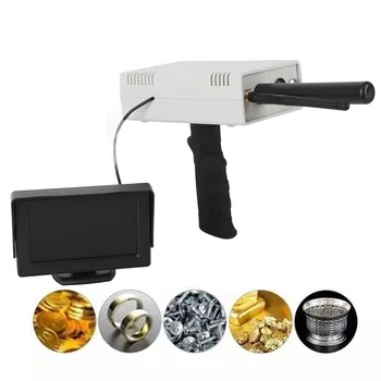Портативный металлоискатель с цветным ЖК-дисплеем, ночной ручной сканер металла, золотоискатель с наушниками AC100‑240V