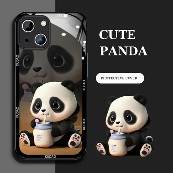 Модный Яркий Крутой Чехол Для Телефона Panda Для iPhone 14 13 Pro Max 12 11 X XS XR Plus Силиконовый Чехол Противоударный TPU Panda Shell