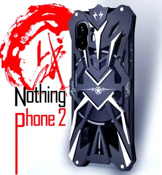 Мощный противоударный металлический бронированный чехол для телефона Nothing Phone 2 /Phone 1 Алюминиевые чехлы для бампера
