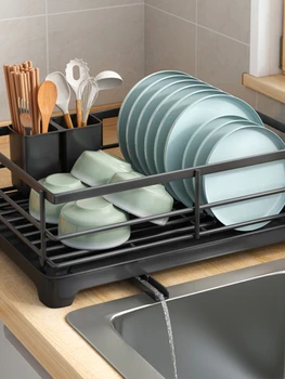 Стеллаж для хранения кухонной посуды и палочек для еды, стеллаж для хранения раковины, настольная подставка для чаш, подставка для слива посуды, ящик для хранения посуды