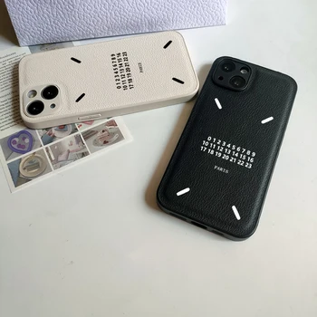 Роскошный текстурный брендовый чехол для телефона из мягкой кожи с рисунком iphone 11 12 14 13 15 Pro Max mini X XS XR 7 8 Plus Paris Fashion cover