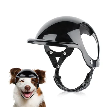новый шлем для щенков, собачий шлем с отверстием для ушей, шлем для домашних животных, Собачья шапочка, Мотоциклетный шлем для собак