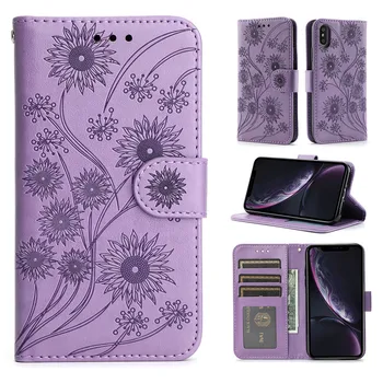 Кожаный чехол-книжка с цветочным Принтом Для Samsung Galaxy Note 20 10 Pro 8 9 A51 A72 A73 A71 A70 A70S A80 A90 A91 M80S M60S, Чехол-бумажник для карт