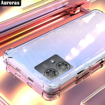 Auroras Для Motorola Edge 40 Neo 5G Чехол Прозрачная Силиконовая Граница Подушки Безопасности Противоударный Мягкий Чехол Для Телефона Moto Edge 40 Pro