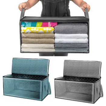 3 упаковки сумок для хранения одежды, одеяла, стеганого одеяла, складная органайзер для шкафа и органайзер для хранения под кроватью