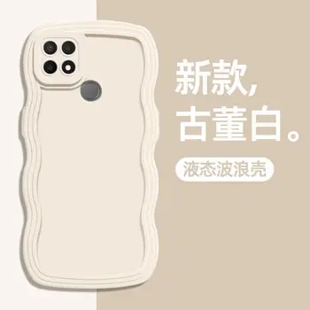 Для Realme C15 C 15 Чехол Мягкий Силиконовый TPU Корпус Телефона С Волнистой Задней Крышкой