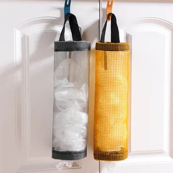 Кухонный органайзер для мусора, держатель для пластиковых пакетов, органайзер для сбора мусора, подвесная сумка для хранения