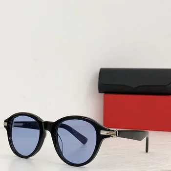 Солнцезащитные очки из ацетата 2023 года, супер круглые женские брендовые дизайнерские модные солнцезащитные очки UV400, Мужские очки для вождения