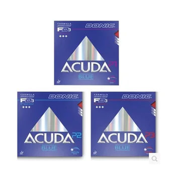 100% оригинальные Резинки для настольного тенниса Donic Donic Acuda Blue P1 P2 P3 С Пупырышками В СИНИХ ГУБЧАТЫХ резинках MAX