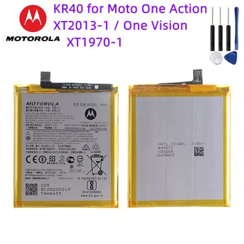 Оригинальный Новый Аккумулятор Motorola KR40 Для Moto One Action XT2013-1/One Vision XT1970-1 Сменные Батареи Для смартфонов Batteira