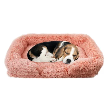 Sofá cama de felpa para perro, pequeña y grande para mascota estera de felpa, Pomerania para dormir profundamente, suministros p