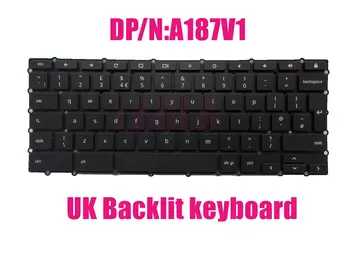 Британская клавиатура с подсветкой для Dell ChromeBook DLM15C96GBJ6981 DP / N: A187V1