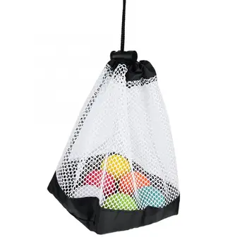 Прочная сетчатая сумка для снаряжения для подводного плавания, теннисные мячи, держатель для переноски, чехол на шнурке для хранения, вмещает 36 мячей