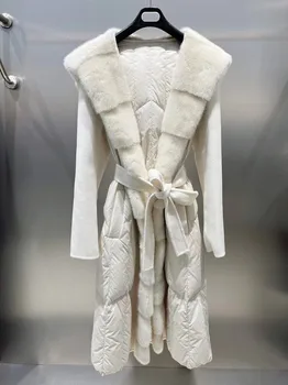 2023 Женская одежда, высококачественное модное кашемировое пальто, осень-зима, новинка 1103 года