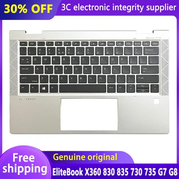 НОВЫЙ Оригинальный Для HP EliteBook X360 830 G7 G8 835 730 735 Подставка для рук Ноутбука Верхний Чехол Клавиатура с подсветкой США M03901-001 M03901-D61
