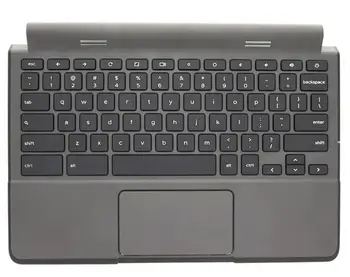 оригинальная 95% новая клавиатура для ноутбука C Корпусом DELL chromebook 11-3120 Серии P22T, подставка для рук, верхний Чехол для Клавиатуры с тачпадом