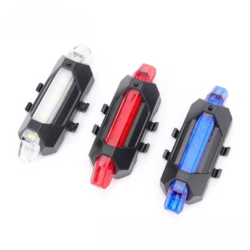 USB Перезаряжаемый водонепроницаемый фонарь для горного велосипеда, предупреждающий задний фонарь для велоспорта, велосипедная светодиодная фара, задний фонарь для электрического скутера