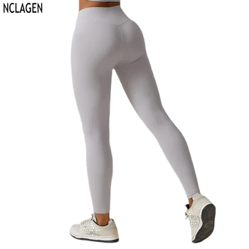 NCLAGEN, Высокая Талия, хип подъема йога брюки для женщин открытый бег фитнес Велоспорт колготки леггинсы тренажерный зал быстрый сухой дышащий