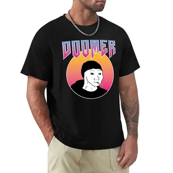 Футболка Doomer, корейская модная футболка оверсайз, мужские тренировочные рубашки для мужчин
