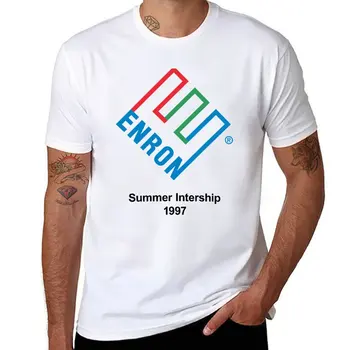 Новая футболка Enron Summer Intership 1997, футболка оверсайз для мальчиков, рубашка с животным принтом, мужская одежда