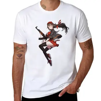Новый тип 56-1: Линия фронта для девочек, Сексуальная Аниме-цыпочка (Скарлет Сейдж), футболка, короткая кавайная одежда, мужская одежда