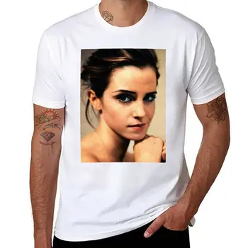Новая футболка с Эммой Уотсон, одежда из аниме, винтажная футболка, милая одежда, приталенные футболки для мужчин