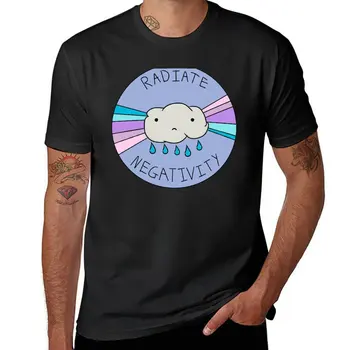Новая футболка Radiate Negativity, футболка для мальчика, футболки с аниме для мужчин, хлопок