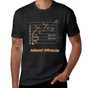 Новая футболка Miami Miracle Dolphins с футбольной победой, винтажная одежда, футболки для мальчиков, мужская одежда для мужчин