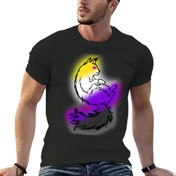 Недвоичная футболка galaxy cat, винтажная одежда, блузка, мужские винтажные футболки