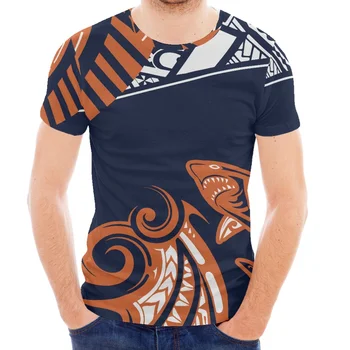 Татуировка с тотемом Полинезийского племени Самоа, принты Самоа, Летняя футболка с винтажным принтом, Повседневная мужская красивая футболка для отдыха на пляже и вечеринке