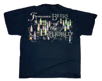 Винтажная футболка 1999 года Famous Beers Of The World, Размер XL, Мужская футболка