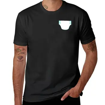 Новая футболка с логотипом подгузника, забавная футболка, быстросохнущая футболка, мужские футболки