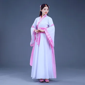 Женский старинный костюм Hanfu, платье принцессы китайского ветра для танцев, оперное платье с широким рукавом, женское платье hanfu