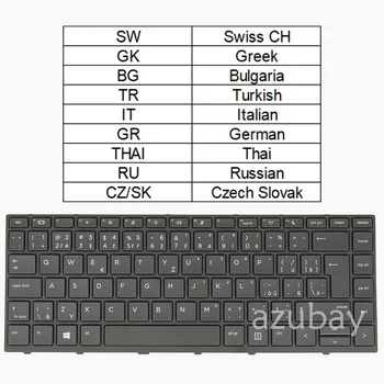 Клавиатура для ноутбука HP L01072-L04645-L21585-BG1 L01072-L04645-L21585-DJ1 SN6165 L01072-261 SW GK BG TR IT GR THAI RU CZ/SK