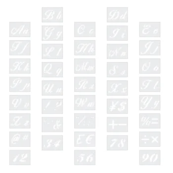40 шт. Трафареты с буквами алфавита Многоразовые шаблоны с номерами Трафареты для рукоделия