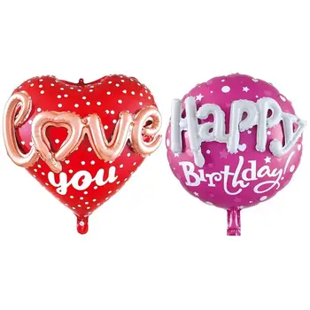 22 дюйма Соберите Love Amor С Днем Рождения, Днем Святого Валентина, фольгированные шары Globos для украшения свадебной вечеринки