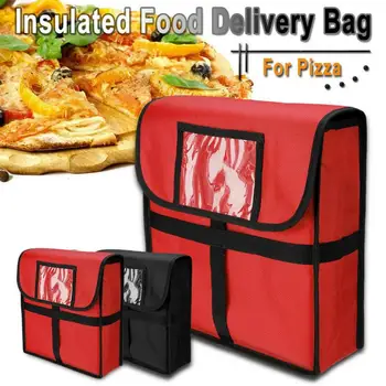 11 Дюймов Коробка для доставки Термоизолированная Сумка для доставки пиццы на вынос Водонепроницаемый чехол для хранения горячей еды Пицца 33 x 33 x 11 см